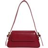 Jusavie Borsa da sera da donna Y2k argento borsa Hobo Bag Tote Borsa a tracolla Borsa a tracolla Carina Borsa da festa Frizione Borse a tracolla 2023, A Pu Rosso, Taglia unica