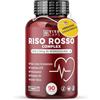 VIVACAPS Riso Rosso Fermentato Colesterolo 97 Mg con 2,9 mg di Monacolina K 90 Cps, Integratore Colesterolo con Coenzima Q10, Acido Folico e Policosanoli sostiene l'equilibrio lipidico - Made in italy