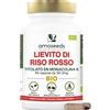 Amoseeds Lievito di Riso Rosso BIO | 2,9mg di Monacolina K per capsula | 181,50mg | 90 capsule Vegane | Qualità Superiore