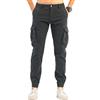 TONY BACKER Pantaloni Cargo Uomo Felpato in Pile Invernale Caldo Trekking Elasticizzato Multitasche 1639 (IT, Misura del girovita, 48, Regular, Regular, Blu)