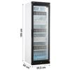 Vetrina Frigo Bibite Bianca 350 L, +1°C/+9°C, con Porta Battente