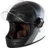 ORIGINE Casco Moto Integrale in Fibra di Vetro Stile Cafe Racer Omologato ECE con Visiera