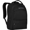 WENGER Zaino Porta PC Fuse con Tasca per Tablet fino a 10", Notebook 15,6", Organizer, 16 l, Uomo Donna, Ufficio Viaggi di Lavoro Università, Nero, 600630