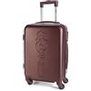 CABIN GO 5585 Valigia Trolley rigido in ABS grande valigia con ruote, 55x37x20, Bagaglio a Mano Ultra Leggero in ABS con Chiusura a combinazione