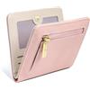 Pomelo Best Portafoglio da Donna Piccolo, Portafogli con Blocco RFID, Mini Portafoglio in Pelle PU, Design Elegante Stampa, Leggero e Pratico per la Vita Quotidiana e Viaggi (Rosa Antico)