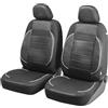 Walser coprisedili auto Rover con cerniera, ZIPP-IT Premium Seat Covers Car, 2 coprisedili anteriori nero 13403