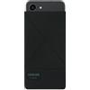 Adore June Triangle Custodia compatibile con Galaxy S25 / Galaxy S24 / S23 / S22, Tessuto Resistente Display di Pulizia Effetto, Nero