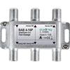 Axing Bab 4 - 16P Splitter a 4 Vie 16DB TV via cavo CATV Multi Media DVB-T2 classe A +, DB, 5 - 1218 MHz metallo