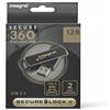 Integral Secure360 - Chiavetta USB 3.0 da 128 GB con crittografia software a 256 bit, doppia partizione funzionante e crittografata, protezione intelligente da attacchi con password e involucro