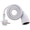 Zenitech - Prolunga 16A 2P+T HO5VV-F 3G1,5, 3 m, colore: Bianco