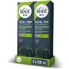 Veet Men Crema Depilatoria Uomo Petto e Corpo per Pelli Normali, Dermatologicamente Testata, Efficace Dopo 5 Minuti, 400 ml (2x200ml)