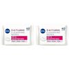 NIVEA Salviettine Struccanti IDRATANTI 3in1 1 x 40 pezzi, Salviettine per pelli secche e pelli sensibili, Salviette struccanti delicate e idratanti, Struccante viso e occhi per trucco waterproof