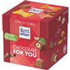 Ritter Sport Choco Cube, 22 Cioccolatini al Latte Ripieni di Caramello Salato e Croccante, Cacao 100% Certificato Sostenibile, 176 g