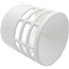 TYGERIX® Terminale Aspirazione Aria o Scarico Fumi Caldaia a Condensazione in Polipropilene Bianco 80 mm | Presa d'Aria per Caldaie, Cappe e Impianti | Bocchetta di Ventilazione Antivento