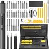 HOTO Cacciaviti Precisione Professionali 48 in 1 Set, Mini Kit di Cacciavite Portatile con Luce LED, Kit Smontaggio e Riparazione per Occhiali, Orologio, Phone, Laptop, Fotocamera, Elettronica