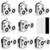 Belle Vous Confezione da 8 Rotelle Doccia Box - Rotelline in Lega di Zinco Diametro 23 mm - Rotelline per Box Doccia Scorrevoli - Accessori per Box Doccia di Ricambio e Fissaggio