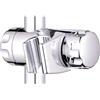 Schläfer 8126022 | Cursore per asta doccia e Supporto Soffione Staffa Doccia Scorrevole Orientabile per Asta Saliscendi diam18mm