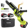 Supstable Mini Motosega a Batteria 8/6 Pollici, Motoseghe Elettrica Brushless, 900W, Tensione Catena Senza Attrezzi, Sega a Batteria per Potatura, Artigianato e Progetti