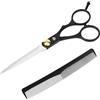 LOPHE Forbici da Parrucchiere, 2Pcs 5,7 Pollici Kit Forbici per Capelli, Forbice Parrucchiere Professionali & Pettine Capelli, Kit Barbiere per Taglio di Capelli da Fai da te/Casa/Barbiere