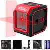 Funguard Livella Laser Autolivellante, 20M Rosso Livello Laser Orizzontale e Verticale, 2 x Batteria AA, IP54 per Cantieri, Decorazione per la casa, DIY, Portatile