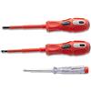 FINDER XJ193083P Profession Insulated Electrician Screwdriver Set, Slotted and Phillips Screwdriver Set with Electric Pen, Set of 3pcs