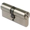 Amig - Cilindro di sicurezza - Serratura per porte - Cilindro ad alta sicurezza - Antiforatura e antiperforazione - Include 3 chiavi - Argento opaco - Misure: 100 (50-50 mm)