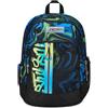 Seven Zaino Scuola Advanced, Nero Blu, Multi-Shade Boy, Zaino Doppio Scomparto Con Cassa Speaker Wireless Su Spallaccio, Tasca Porta PC o Tablet, Tasca Porta Borraccia e Organizer, Zaino Scuole Medie