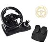 SUBSONIC Superdrive - Volante da corsa GS500 con leva del cambio, pedale e vibrazioni per PS4, Xbox One, PC, PS3