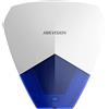 HIKVISION Sirena esterna cablata Hikvision DS-PS1-B 105dB IP54 12V con involucro blu resistente per sistemi di allarme