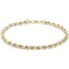 PRINS JEWELS Bracciale in oro giallo 750, 18 carati, larghezza 3,80 mm, 3.8 month, Oro