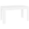 vidaXL Tavolo da Pranzo Bianco 140x74,5x76 cm in Legno Multistrato