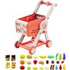 Generico Carrello Della Spesa Giocattolo Per Bambini - Cesto Della Spesa Giochi Supermercato,Gioco Educativo Di Ruolo Del Supermercato Per Bambine 1-3 Anni E Oltre Per Casa Delle Bambole E Scuola Con Ordinamen