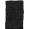 HOME ZEN HOUSEHOLD LINEN tappeto da bagno art. tenero morbido e folto assorbente con antiscivolo sotto vasca doccia lavabo lavandino bidet e wc water toilette 100% cotone (50X80CM, NERO)