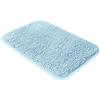 Yeaban Piccolo tappeto da bagno 30,5 x 45,7 cm, tappetino da bagno in ciniglia spessa, assorbente e lavabile, antiscivolo, in peluche e morbido, per bagno, doccia, lavandino (celeste)