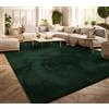 TT Home Tappeto Salotto Pelo Corto Monocolore Design Moderno Lavabile, Colore: Verde Scuro Petrolio, Dimensione:300x400 cm