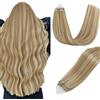 Easyouth Micro Loop Extension Capelli Veri Castano Extension Capelli Umani Microring Bionda Chiara Highlights Bleach Bionda Loop Estensione dei Capelli Remy 40cm 50g #16P22
