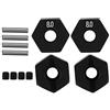 Yctze Ruota Hex Hub Rc Rimorchio Ruota Hex Hub Upgrade Parte Accessori Fit Per Scx10 90046 90047 Rr10 Rcwler Distanziali Ruote 1/10 (8,0 mm)