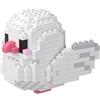 NOOLY Pappagallo Micro Mattoni da Costruzione Kit Uccello Thmed Blocchi Set Decorazione per Casa e Ufficio WKLJM-01 247 Pezzi (Bianco)