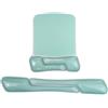 MOSISO Supporto Poggiapolsi Gel Mouse&Tastiera,Tappetino Mouse&Tastiera Ergonomico Rettangolare Irregolare,Tappetino Tastiera Antiscivolo Gel Cooling Morbido Computer Portatile Casa/Ufficio, Verde