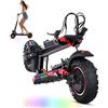 MIWEN 11 Monopattino Elettrico Adulto Scooter - monopattino elettrico Pieghevole Batteria 48V 18Ah 50-55KM di Autonomia e Smorzamento Della Molla Carico Massimo 150KG,monopattino elettrico adulti