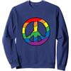 Peace Signs Hippie Boho Designs Segno di pace vintage Rainbow Design Hippie Boho Gay Pride Felpa