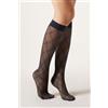 Calzedonia Gambaletti Velati Motivo Rombi Blu