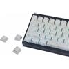 YMDK Contour Line White Keycaps Set Completo 97 Tasti Side-lit Shine Through Custom Keycap Profilo Cherry PBT+PC Double Shot per MX Tastiera Meccanica