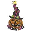 WELL HOME MOBILIARIO & DECORACIÓN Happy Halloween - Ciondolo decorativo a forma di zucca con cappello