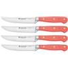 WÜSTHOF Classic Set di 4 coltelli da bistecca 12 cm, Coral Peach (arancione)