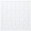 Elektronova Tenda Luminosa 216 LED, 5M, Luce Bianca, Cavo Bianco, IP65, Prolungabile, Effetto Flash, Con fili a lunghezze alternate (da 3 a 12 cm) per un effetto dinamico, ghirlanda nataliza, negozi