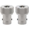 Create idea Adattatore Da SMA Maschio A BNC Femmina Da 2 Pezzi Per Il Collegamento Dell'antenna Compatibile Con Lo Scanner Radio Uniden 3600 3500