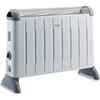 De'Longhi HCM2030 TermoConvettore Elettrico, Silenzioso, 3 Livelli di Potenza, Manopola Intuitiva, per Ambienti Fino a 60m³, Maniglia, Funzione Antigelo, Leggero, termostato di sicurezza, Bianco