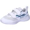 PUMA Varion II V Jr, Indoor Court Shoe, White-Blue Horizon, 28 EU