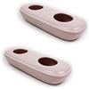 Metrox 11346 a1684 - Set di 2 umidificatori in ceramica BLUSH, neutro, rosa da posizionare sul radiatore, riscaldatore, camino, evaporatore